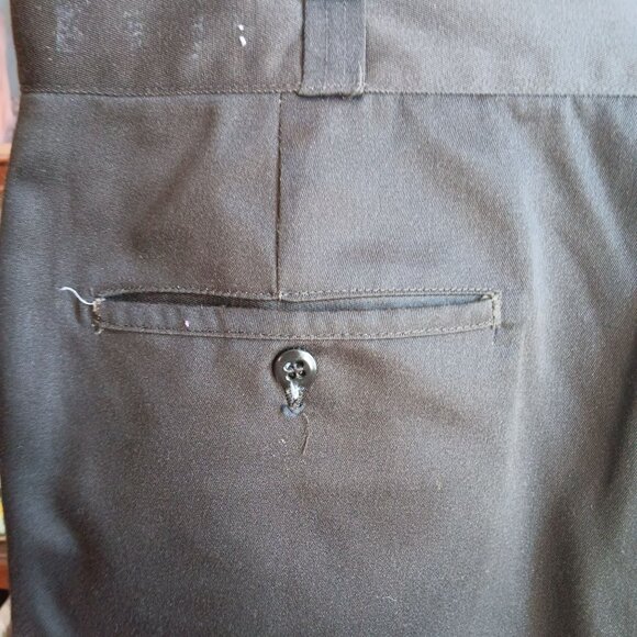 40x28 Big Mac Vintage Green Mechanic Work Pants 1970's Olive Green Scovill Zip - Picture 5 of 7